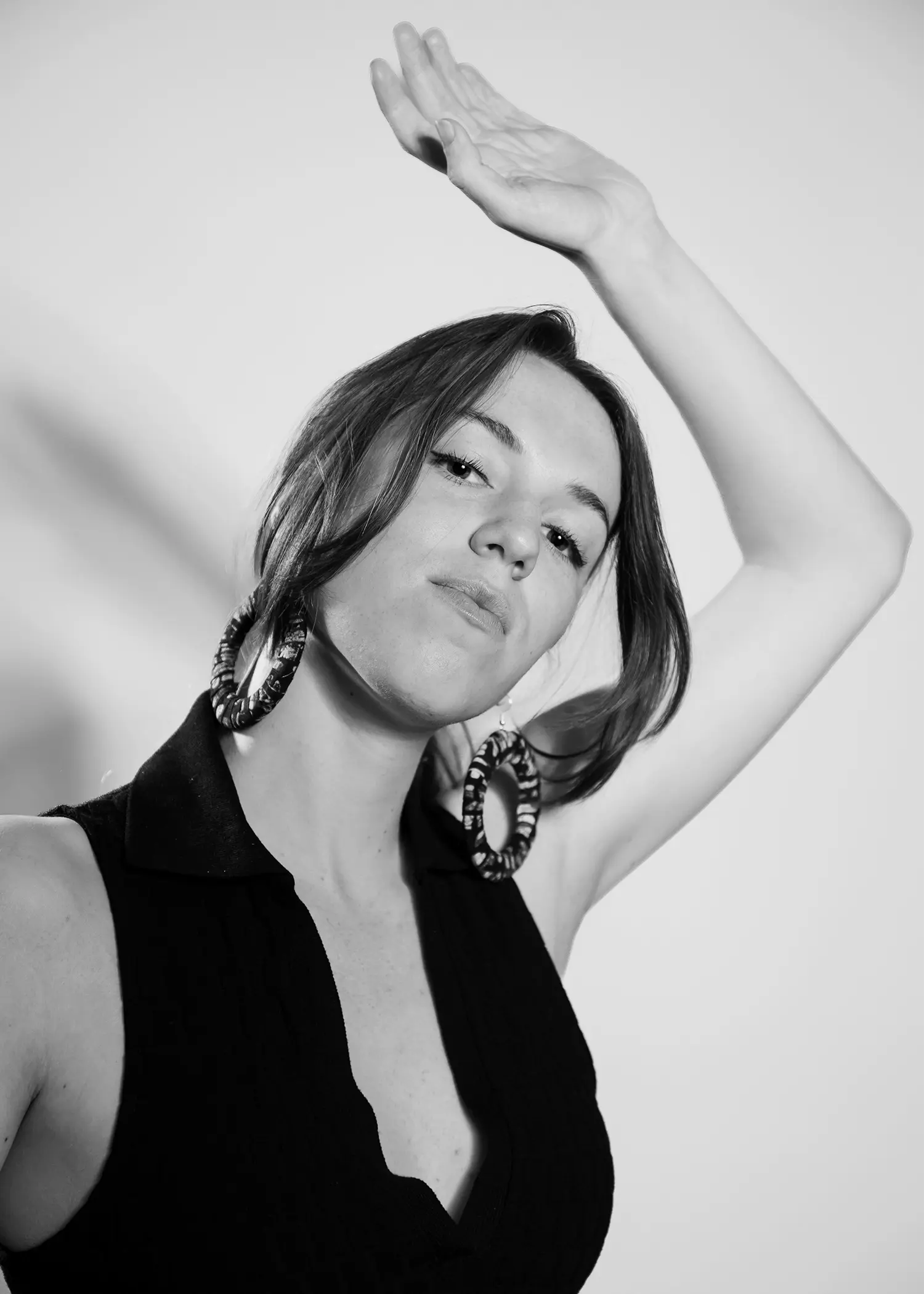 Portret foto in Black & White van Sophie Koole